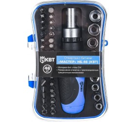 Набор отвертка с битами КВТ Мастер НБ-46