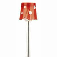 SL-SS36. Светильник классической формы, стальная стойка и цветной пластиковый плафон,