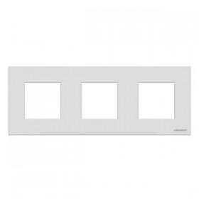 Abb NIE Рамка 3-постовая, серия Zenit, стекло белое